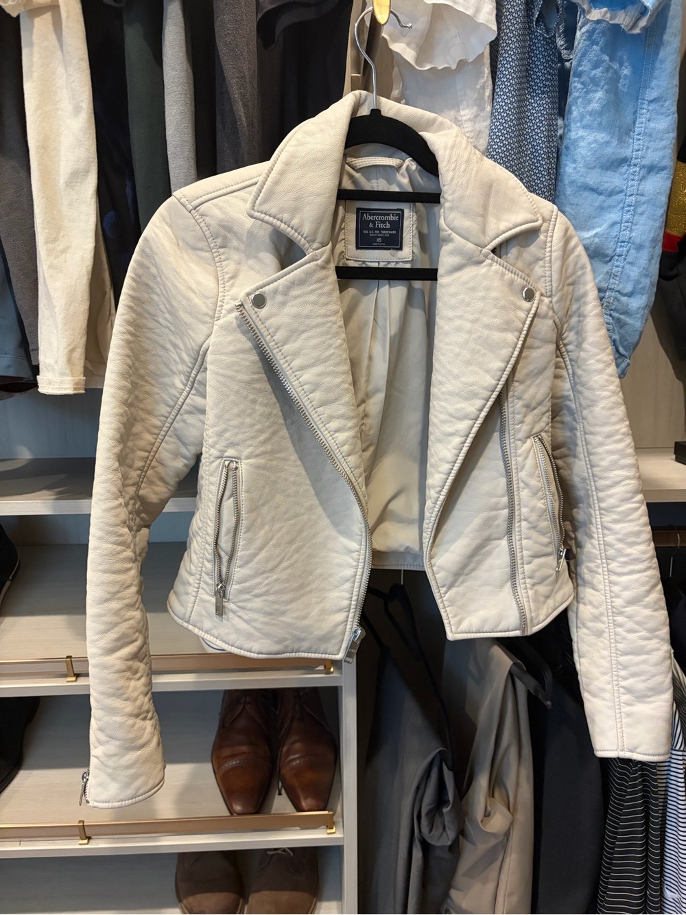 Faux Leather Abercrombie & Fitch Jacket